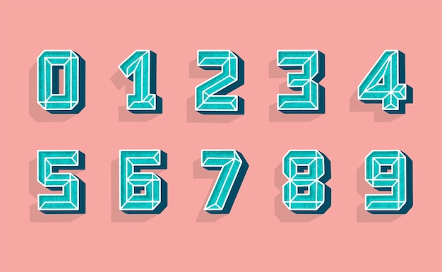 Modern numbers, great design for any purposes.