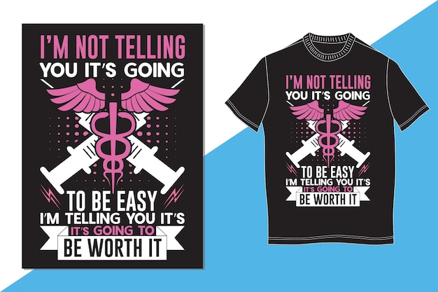 Modern nurse t shirt design