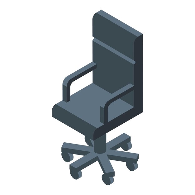 modern office chair standing out on white background