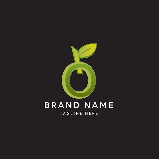 modern olive  o logo concept