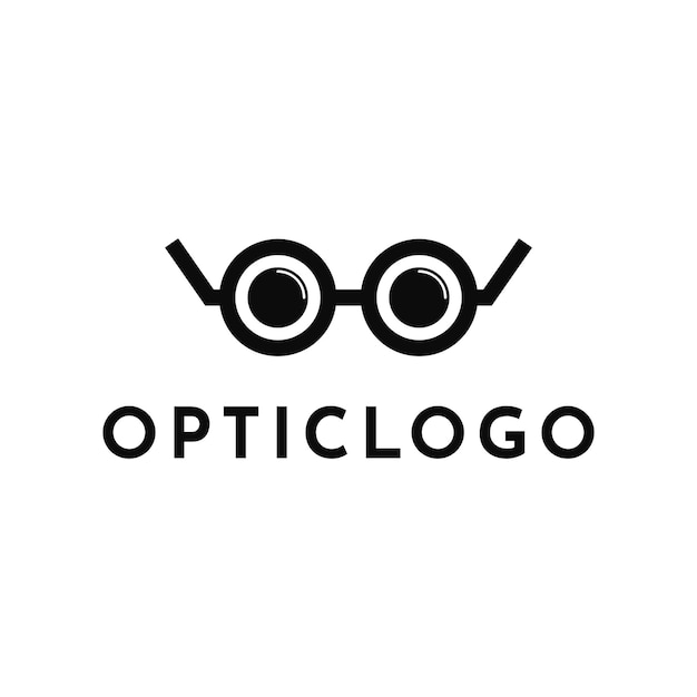 Modern optisch logo ontwerpconcept