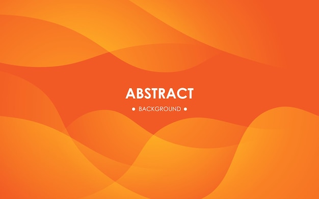 Modern orange colorful liquid geometric background with wave shape eps10 vector