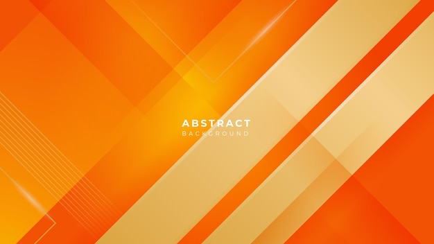 Vector modern orange and gold luxury abstract background