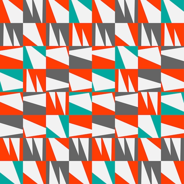 Modern orange grey and blue color geometrical texture on white backgroun