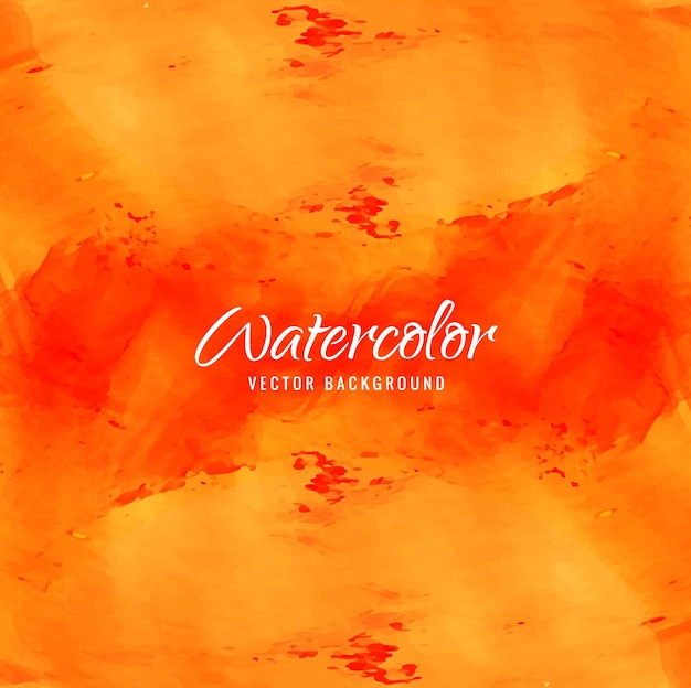 Modern orange watercolor texture design