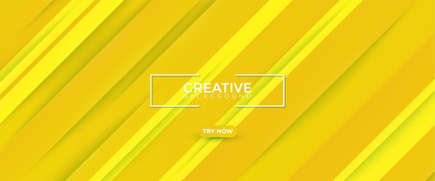 Modern orange and yellow gradient background with striped line and geometric shape element design