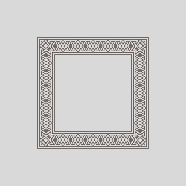 modern ornamental square frame border decorative pattern