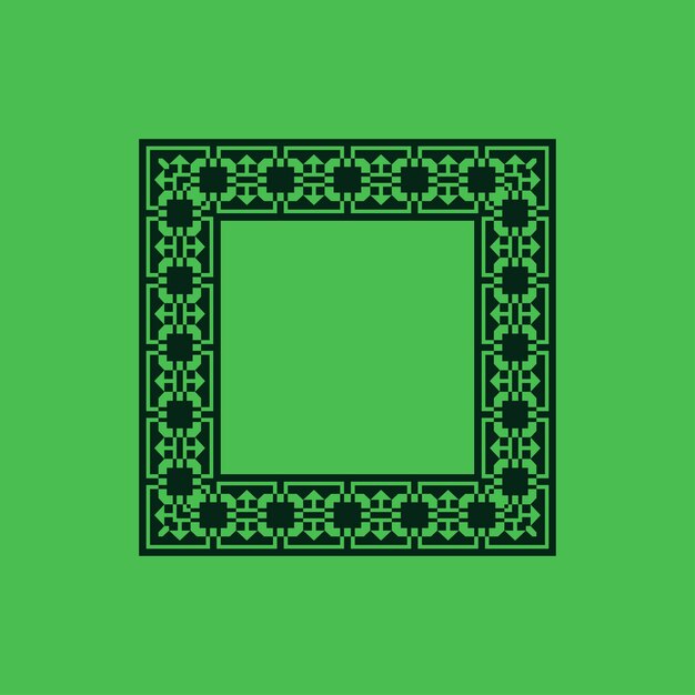 Современный декоративный квадратный каркас с декоративным рисунком.