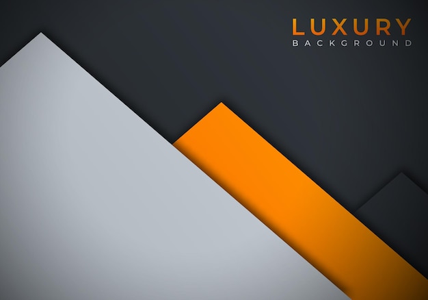 Vector modern overlap dimension orange line bar background with copy space for text or message