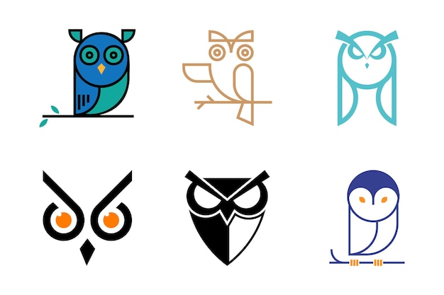 Modern Owl Logo Design good for companies schools and colleges