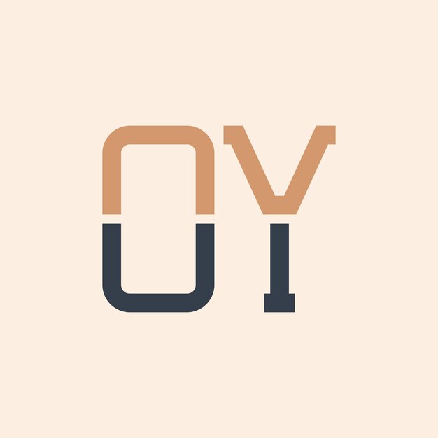 現代的な OY 文字ロゴデザイン クリエイティブで多様な OY ロゴデザイン すべてのビジネスに適しています