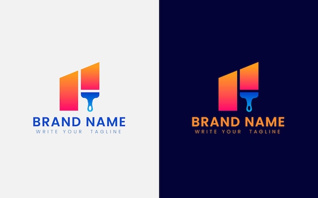 Modern painting business logo design