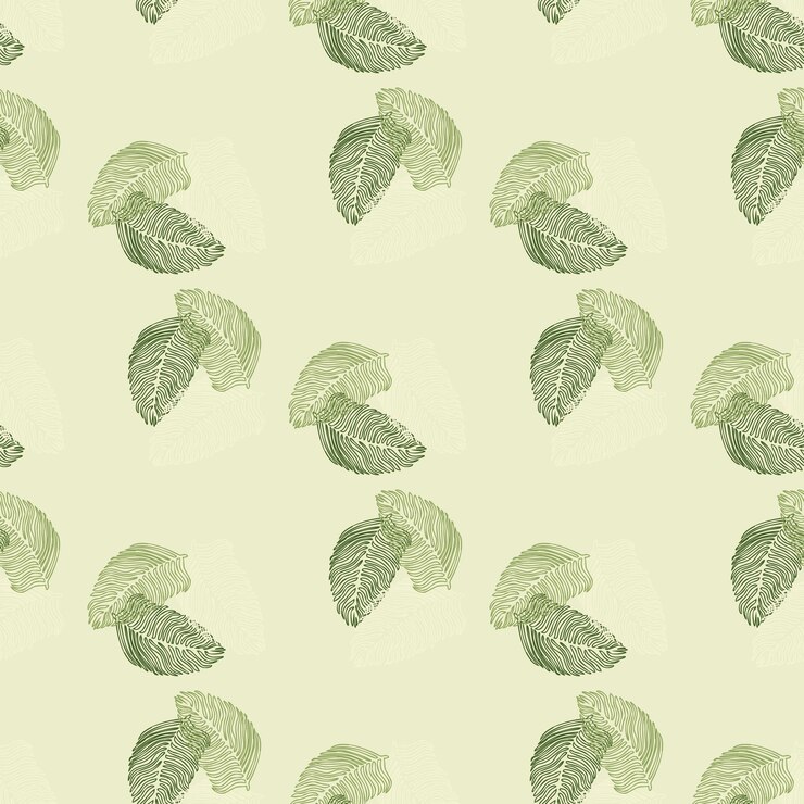 Vector modern palm leaf seamless pattern with hand drawn tropical print. modern nature background. vector illustration for seasonal textile prints, fabric, banners, backdrops and wallpapers.
