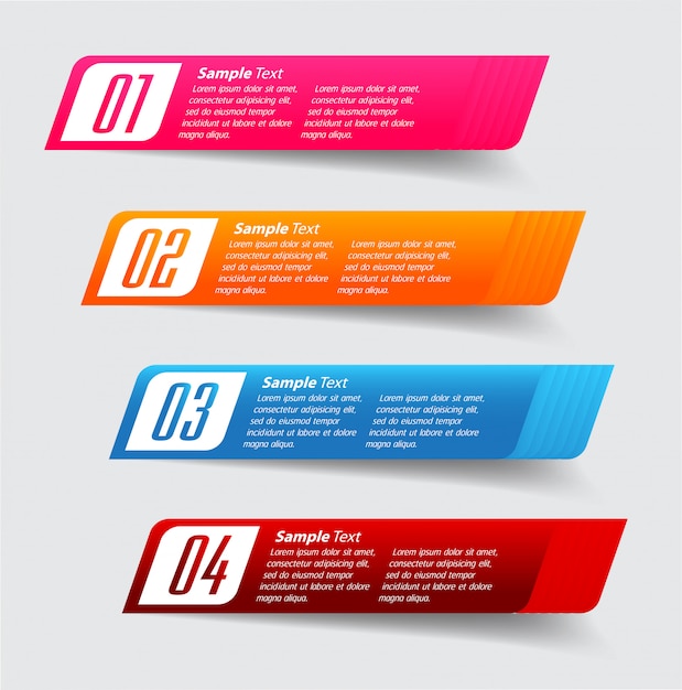 modern paper text box template, banner Infographic