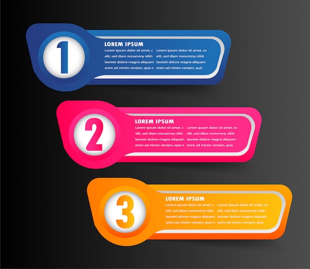 modern paper text box template, banner Infographic