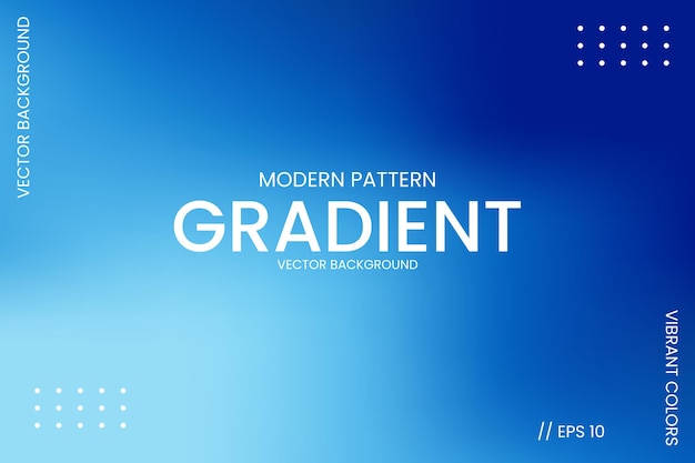 Modern Pattern Gradient Vector Background Blue