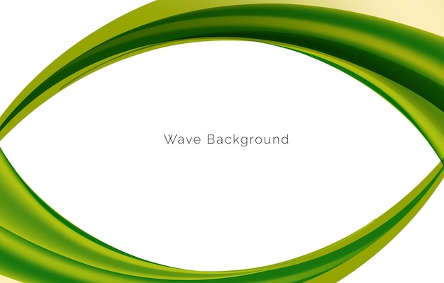 Modern pattern green wave design background