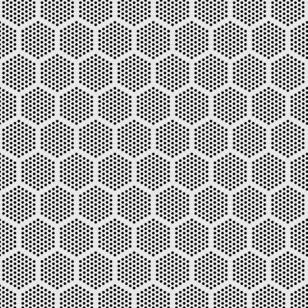 Modern pattern hexagonal dot seamless 