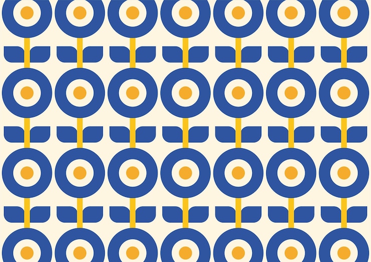 Vector modern pattern seamless trendy contemporary