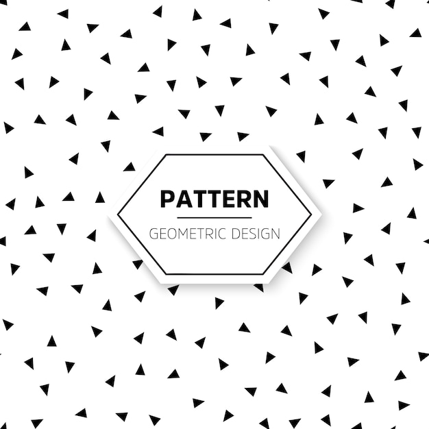 Modern pattern with small triangle shapes