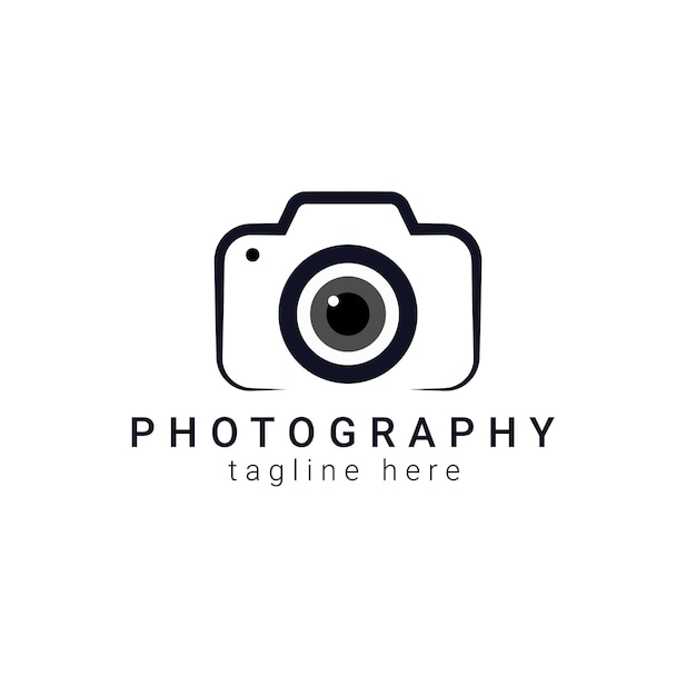 Modello di progettazione del logo di fotografia moderna