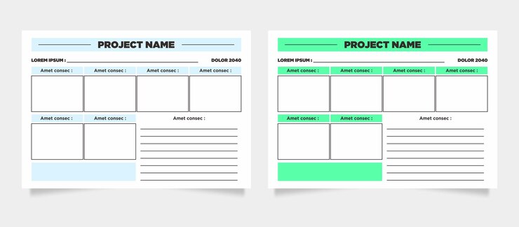 Vector modern planner template set of planner and to do list project
