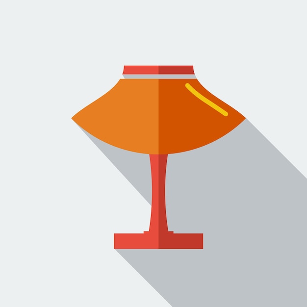 Modern plat design concept icoon Tabel licht lamp Vector illustratie