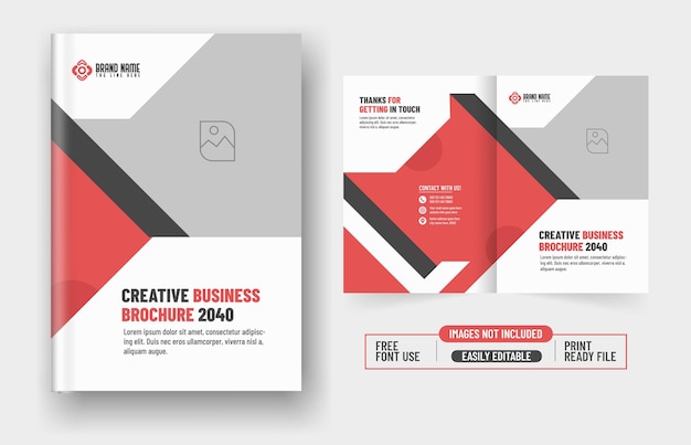 Vector modern portfolio cover template layout design or annual report and company profile cover or booklet