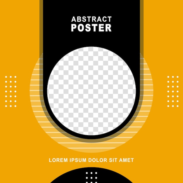 Modern poster design template