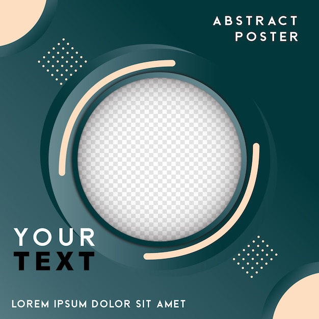 Vector modern poster design template