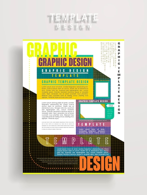 Vector modern poster template design