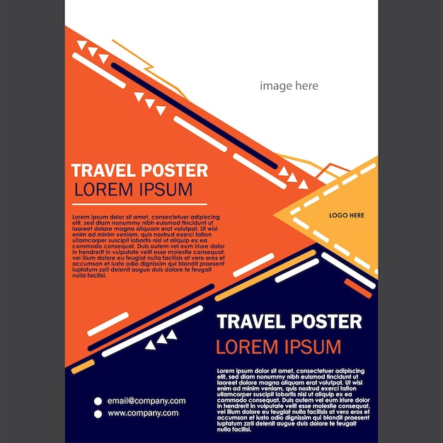 modern poster template vector design