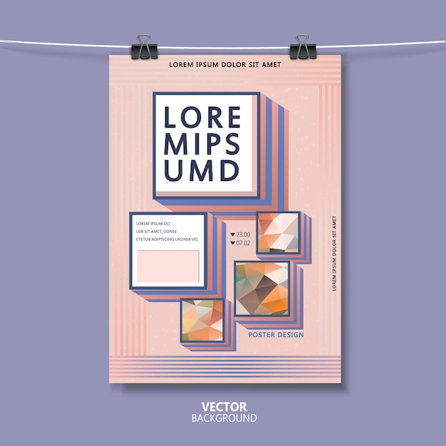 Vector modern poster template