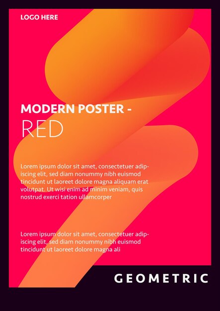 Vector modern poster