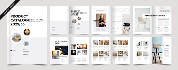 modern product catalog brochure design catalogue template