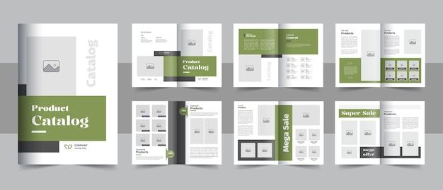 modern product catalog design or company catalogue template