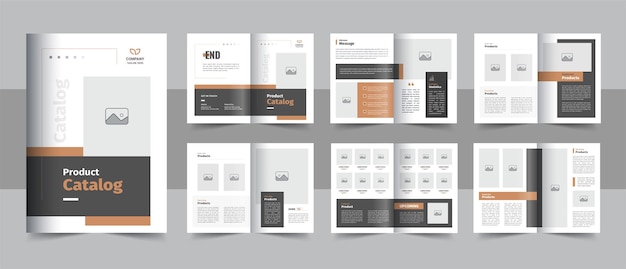 modern product catalog design or company catalogue template