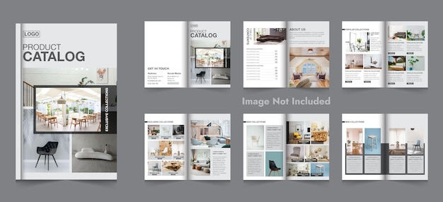 Modern Product Catalog Portfolio design template