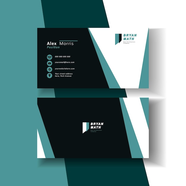 Modern Profesional Bussiness name card template