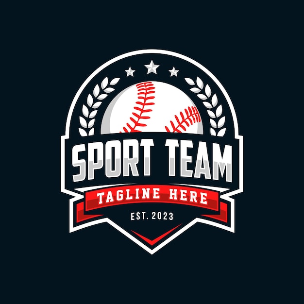 Modern professional baseball template logo design for baseball club