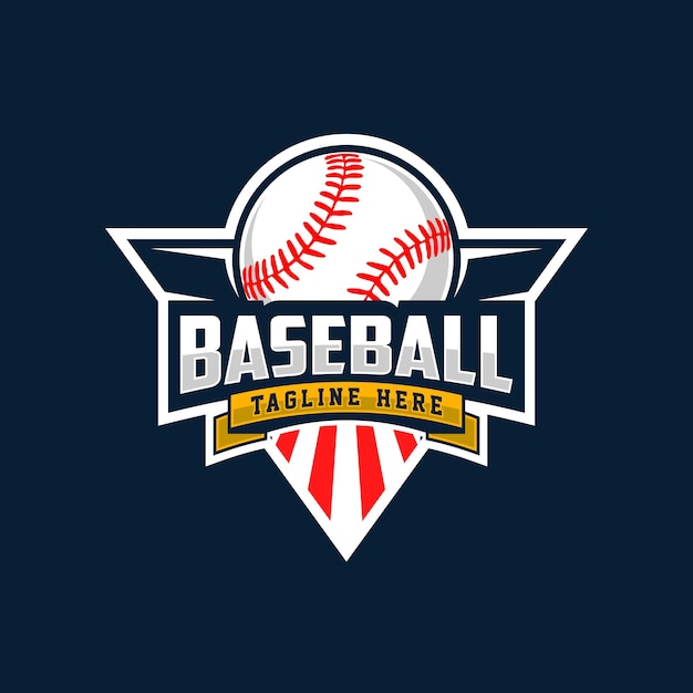 modern professional baseball template logo design for baseball club