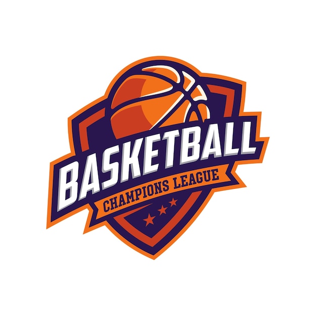 Vector modern professional basketball sport logo vector template