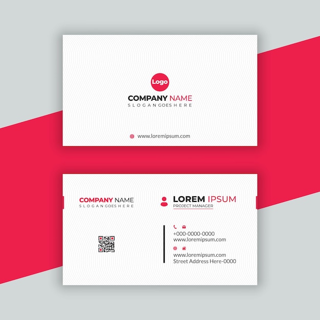 Vector modern professional business card design premium vector