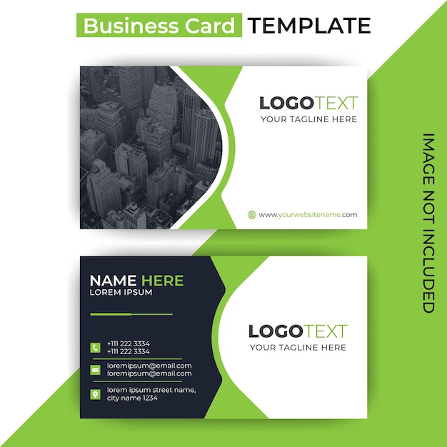 Modern and professional business card design template