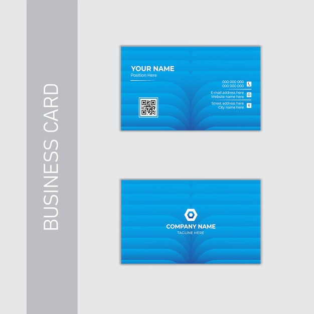 Vector modern professional business card design template