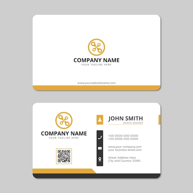 Modern professional business card design vector