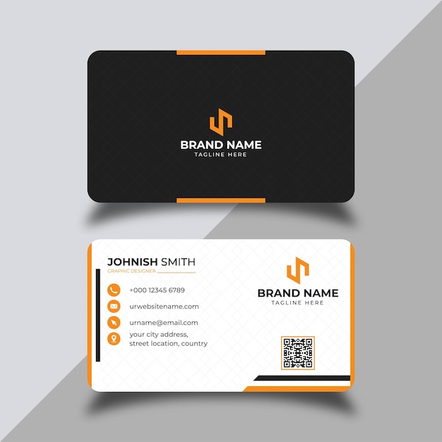 Modern professional business card design vector