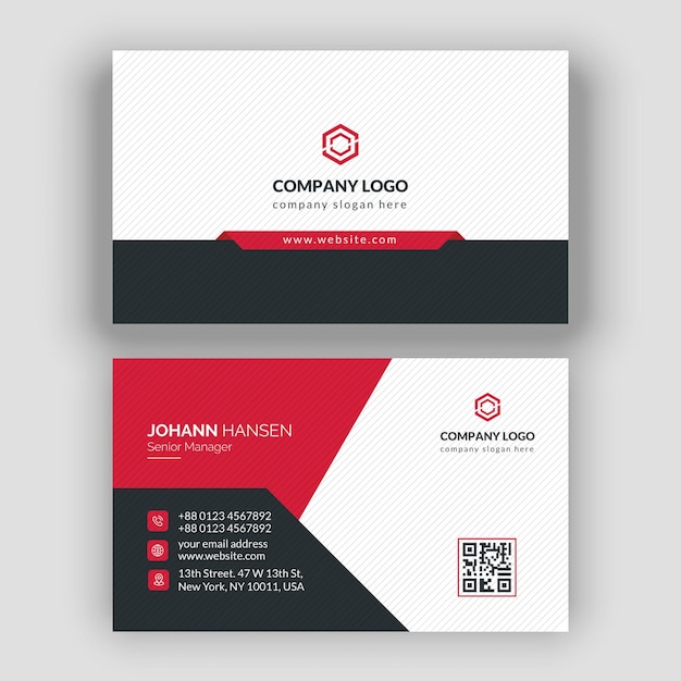 Modern professional business card design vector