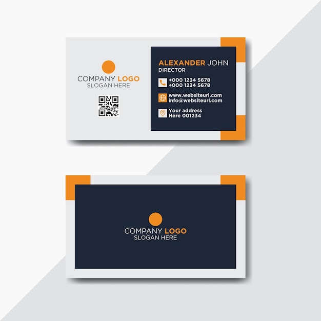 Modern professional business card design