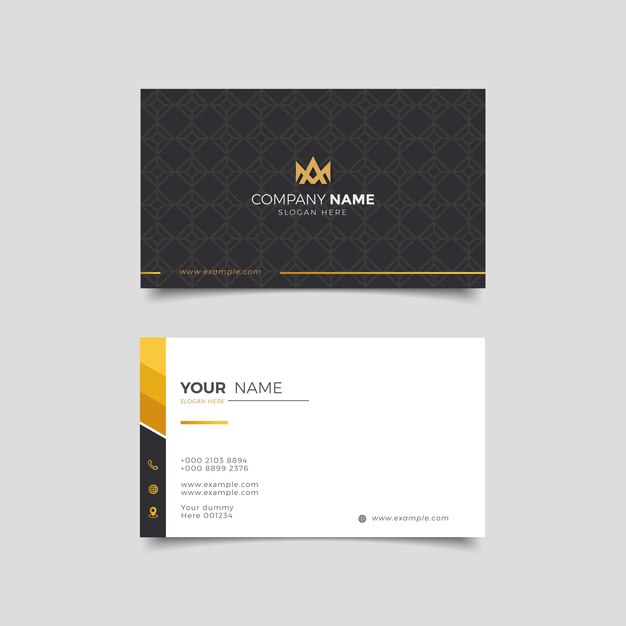 Vector modern professional business card premium vector